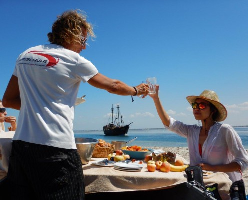 Kitesurfen lernen mit Ambiente beim Kitecamp